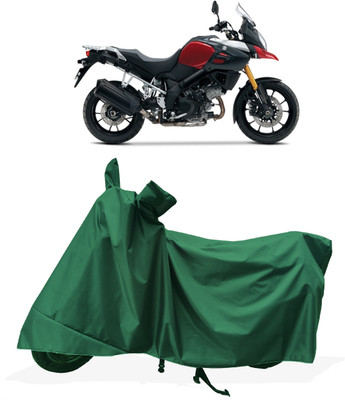 Tricway Two Wheeler Cover for Suzuki(V Strom 1000, Green)