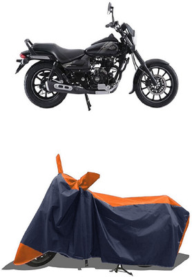 SUGASHRI Waterproof Two Wheeler Cover for Bajaj(Avenger 180 Street, Orange, Blue)