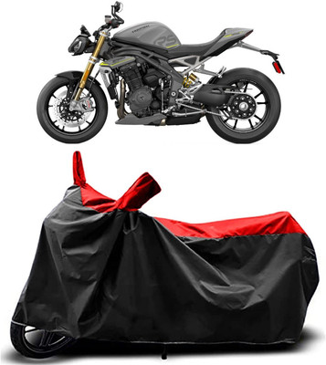 Fastak Two Wheeler Cover for Triumph(Speed Triple BS6, Red)