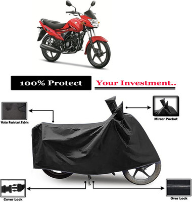 Amexride Two Wheeler Cover for Suzuki(Hayate EP, Black)