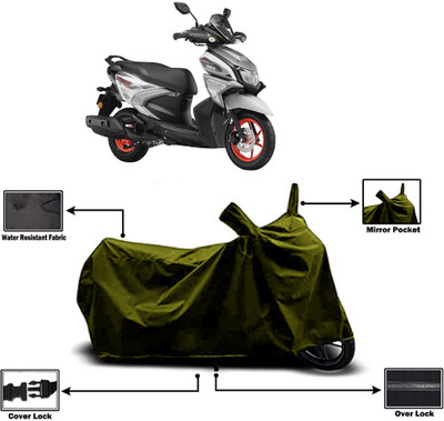 Amexride Two Wheeler Cover for Yamaha(Ray-ZR 125FI, Green)