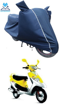 RWT Two Wheeler Cover for TVS(Scooty Pep Plus, Blue)