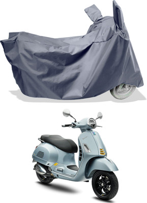 Amexride Two Wheeler Cover for Vespa(GTS Super 300, Grey)