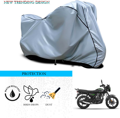 ANTHUB Waterproof Two Wheeler Cover for Bajaj(CT 125X, Silver)