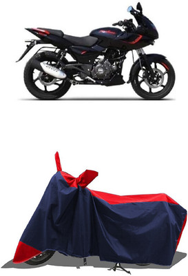 SUGASHRI Waterproof Two Wheeler Cover for Bajaj(Pulsar 180, Red, Blue)