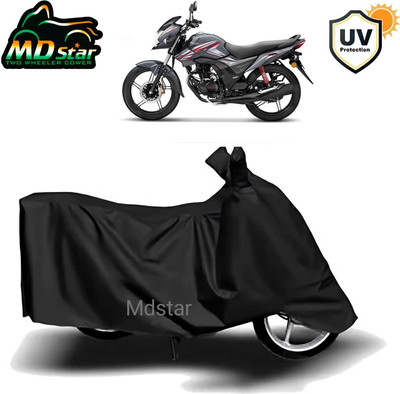 MMSSTAR Waterproof Two Wheeler Cover for Honda(CB Shine SP, Black)