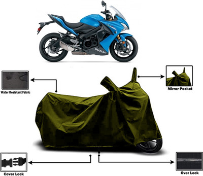 Amexride Two Wheeler Cover for Suzuki(GSX S1000F, Green)