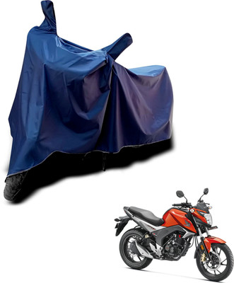 KEDIT Two Wheeler Cover for Honda(Trigger, Blue)