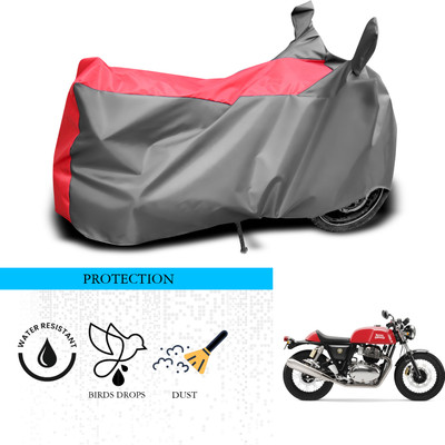 ANTHUB Waterproof Two Wheeler Cover for Royal Enfield(Continental GT, Grey, Red)