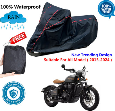 AutoGalaxy Waterproof Two Wheeler Cover for JAWA(Perak, Black, Red)