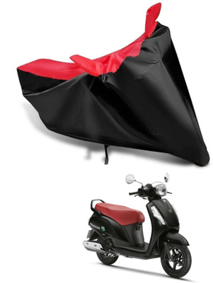 KEDIT Two Wheeler Cover for Suzuki(Access 125, Red, Black)
