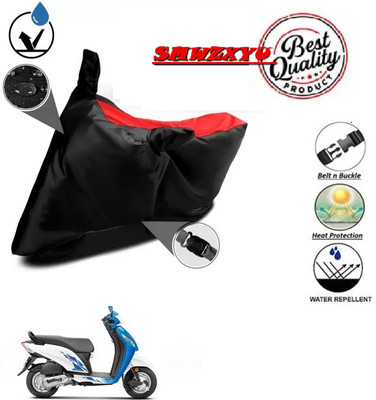 smwzxyu Waterproof Two Wheeler Cover for Honda(Activa i, Red, Black)