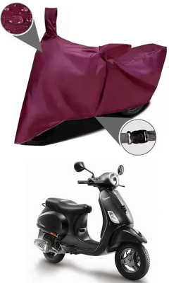 KEDIT Two Wheeler Cover for Vespa(Vespa, Maroon)