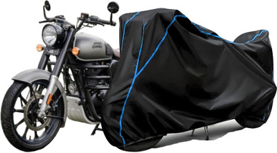 Kishori Enterprises Waterproof Two Wheeler Cover for Royal Enfield(Bullet, Black)
