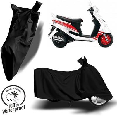 ROYAL AUTO MART Waterproof Two Wheeler Cover for Mahindra(Rodeo RZ, Black)