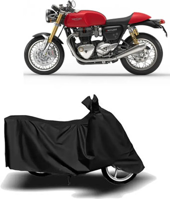 AA ENTERPRISES Waterproof Two Wheeler Cover for Triumph, Universal For Bike(Thruxton 1200 R, Black)