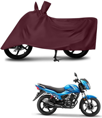 KEDIT Two Wheeler Cover for TVS(Victor, Maroon)