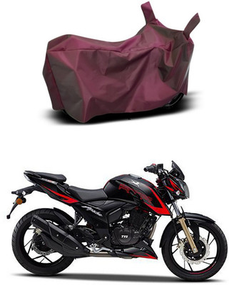 MMSSTAR Waterproof Two Wheeler Cover for TVS(Apache RTR 200 4V, Maroon)