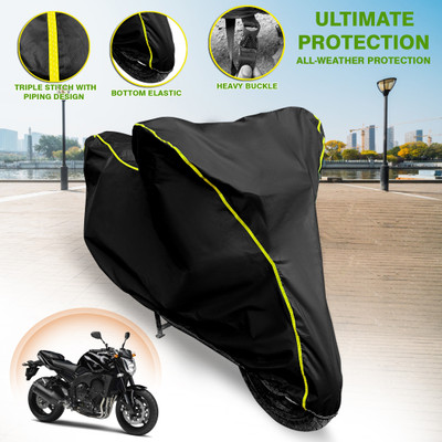 GARREGE Waterproof Two Wheeler Cover for Yamaha(FZ1, Black)
