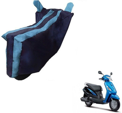 Mdstar Waterproof Two Wheeler Cover for Suzuki(Zeus, Black, Blue)