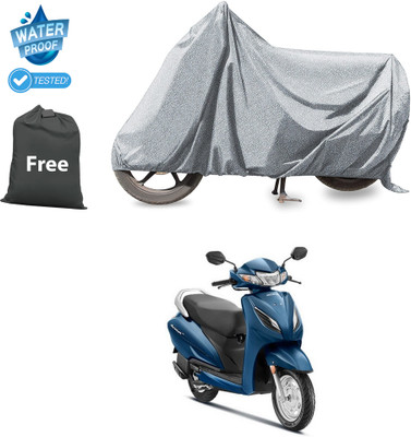 PAGORA Waterproof Two Wheeler Cover for Honda(Activa 6G, Silver)