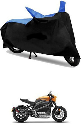MMSSTAR Waterproof Two Wheeler Cover for Harley Davidson(Blue, Black)