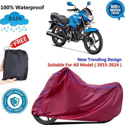 OliverX Waterproof Two Wheeler Cover for Hero(Glamour Programmed FI BS6, Maroon)