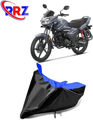 RRZ Waterproof Two Wheeler Cover for Honda(CB Shine, Black, Blue)