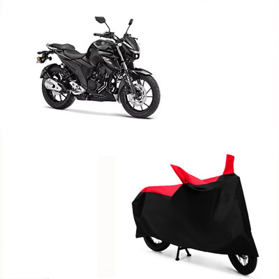 Autohug Waterproof Two Wheeler Cover for Yamaha(FZ-25, Black, Red)