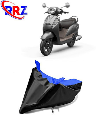 RRZ Waterproof Two Wheeler Cover for Suzuki(Access, Black, Blue)