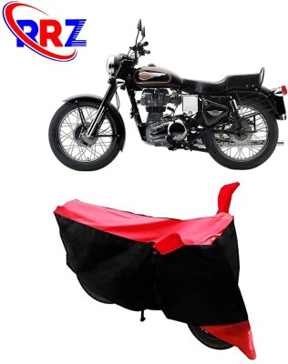 RRZ Waterproof Two Wheeler Cover for Royal Enfield(Bullet 350, Black, Red)