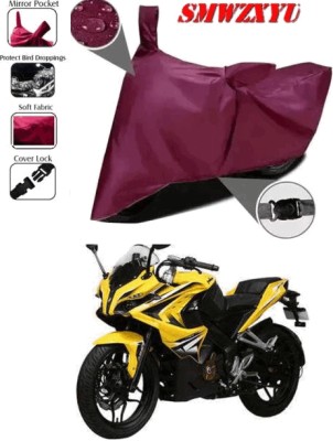 smwzxyu Waterproof Two Wheeler Cover for Bajaj(Pulsar NS 200, Maroon)