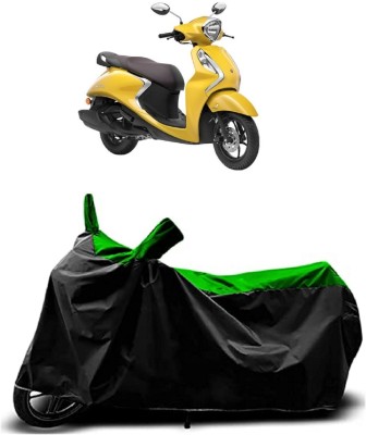 VESMEI Two Wheeler Cover for Yamaha(Fascino 125 FI, Green)