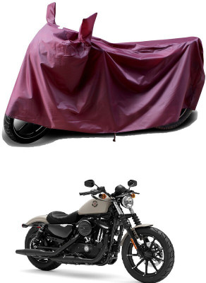 SMDP Waterproof Two Wheeler Cover for Harley Davidson(Iron 883, Maroon)