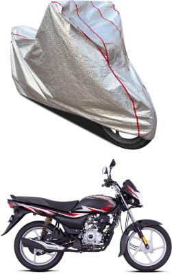 AutoGalaxy Waterproof Two Wheeler Cover for Bajaj(Platina 100 DTS-i, Silver)