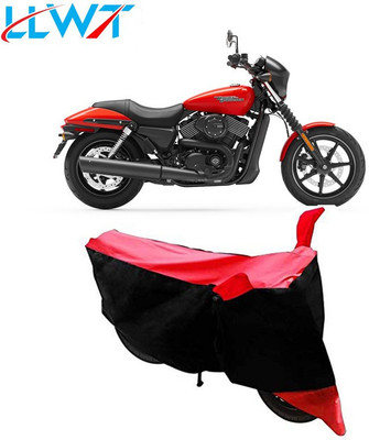 KPIND Waterproof Two Wheeler Cover for Harley Davidson(Street 750, Black, Red)