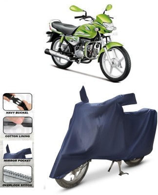 HWQSXAE Waterproof Two Wheeler Cover for Hero(HF Deluxe Eco, Blue)