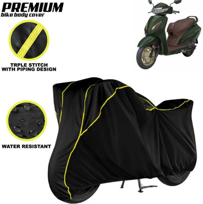 kerwa Waterproof Two Wheeler Cover for Honda(Aviator, Black, Yellow)