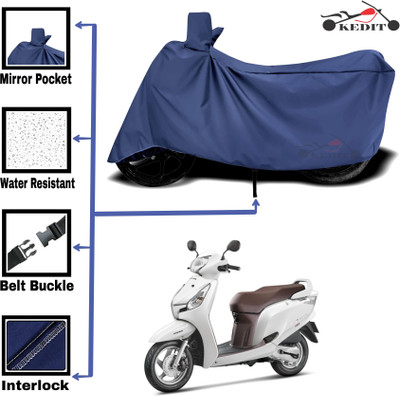 KEDIT Two Wheeler Cover for Honda(Aviator, Blue)