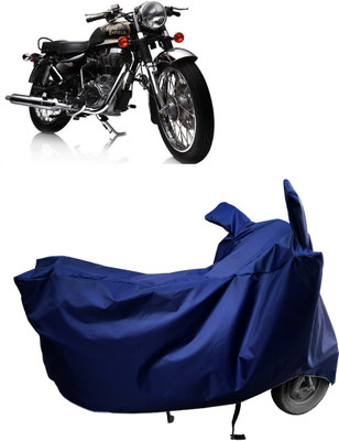 Amexride Two Wheeler Cover for Royal Enfield(Electra Delux, Blue)