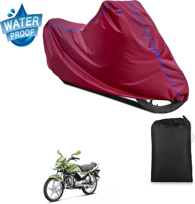 PAGORA Waterproof Two Wheeler Cover for Hero(HF Deluxe Eco, Maroon)