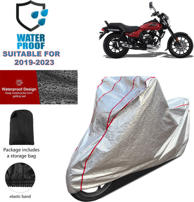 GOSHIV-car and bike accessories Waterproof Two Wheeler Cover for Bajaj(Avenger 150 Street, Silver)
