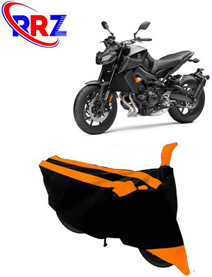 RRZ Waterproof Two Wheeler Cover for Yamaha(MT-09, Black, Orange)