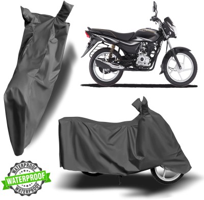 ROYAL AUTO MART Waterproof Two Wheeler Cover for Bajaj(Platina 110, Grey)