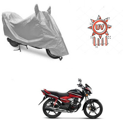DeepShakshi AUTOMOTIVE Waterproof Two Wheeler Cover for Honda(CB Shine, Silver)