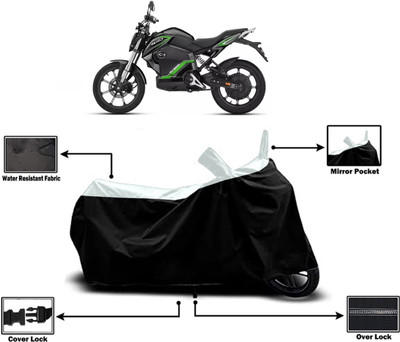 Amexride Two Wheeler Cover for Revolt(Motors E-Bike, White)