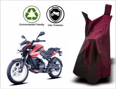 Mdstar Waterproof Two Wheeler Cover for Bajaj(Pulsar 160 NS DTS-i, Maroon)