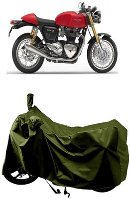 SUGASHRI Waterproof Two Wheeler Cover for Triumph(Thruxton 1200 R, Green)