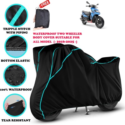 AutoGalaxy Waterproof Two Wheeler Cover for Aprilia(SR 125, Black)