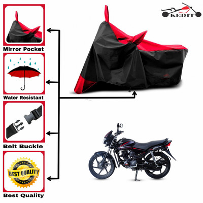 AASHTIK MART Two Wheeler Cover for Honda(CB Shine, Red, Black)